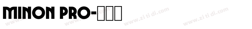 minon pro字体转换